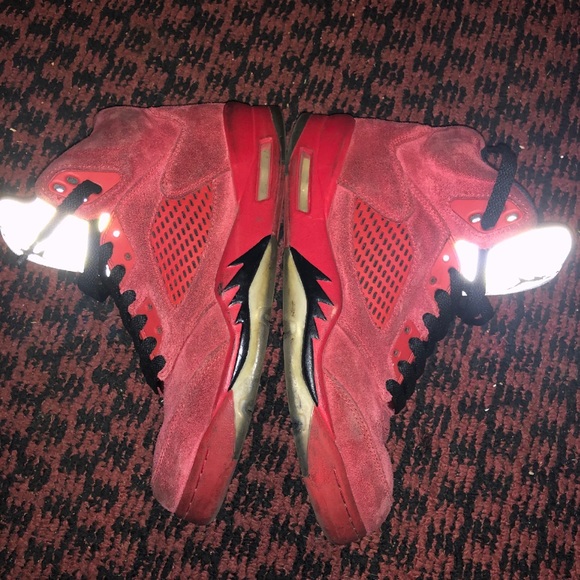 Retro Jordans “Red Suede” 5s - Picture 3 of 5